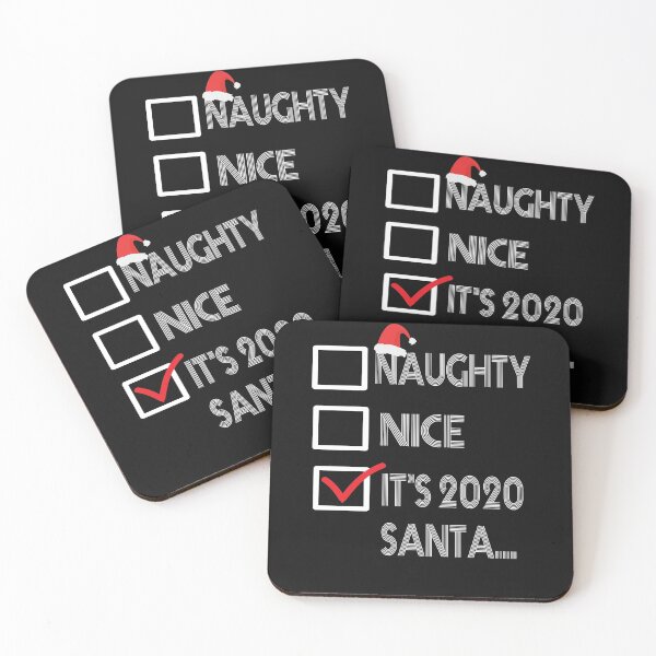 Item preview,  Naughty Nice 2020 Santa Funny Christmas Xmas Quarantine Gift designed and sold by AYMEDD.