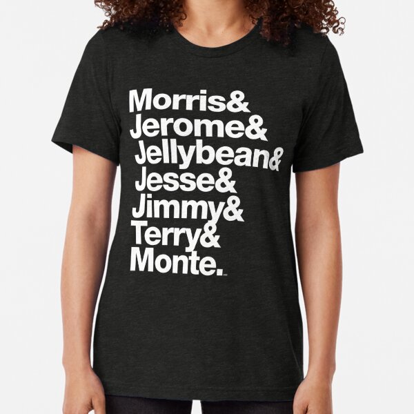 El original 7ven Morris Day Jimmy Jam Merch Camiseta de tejido mixto