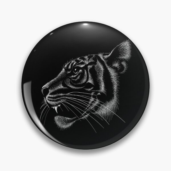 Item preview, Hand drawn Tiger - chalk style designed and sold by kalud-zoldyck.