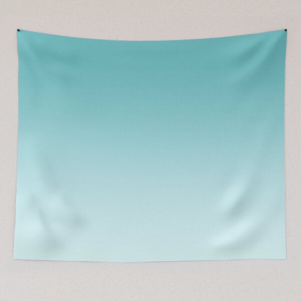 Item preview, Modern Turquoise Blue Ombre Color designed and sold by NECHSTORE.