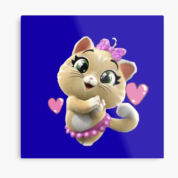 Impression Metallique Chat Lampo Et Buffycats Joyeux Anniversaire Par Stefaniaalina Redbubble