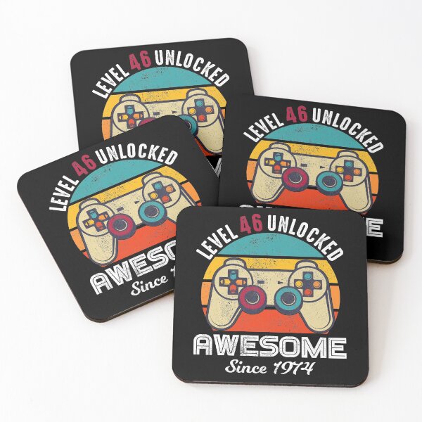 Item preview, Level 46 Unlocked Birthday Awesome Since 1974 designed and sold by RandomStuffShop.