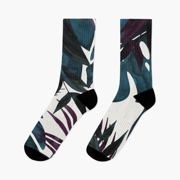 Item preview, Tropical Blue Purple Watercolor Forest designed and sold by GaiaByMila.