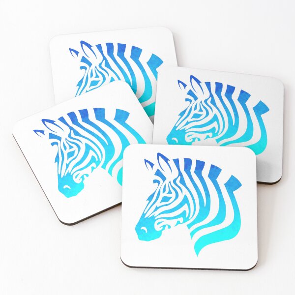 Item preview, Electric Blue Zebra Silhouette  designed and sold by Elle  Hazlett.