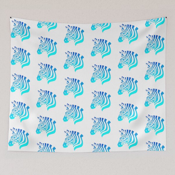 Item preview, Electric Blue Zebra Silhouette  designed and sold by Elle  Hazlett.