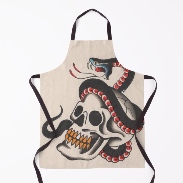 Item preview, Skull & Snake designed and sold by Wally Tattoo & Art.