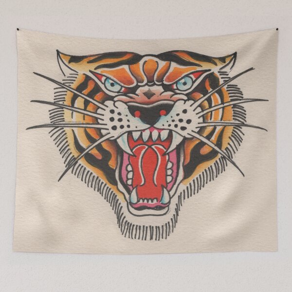 Item preview, Tiger designed and sold by Wally Tattoo & Art.