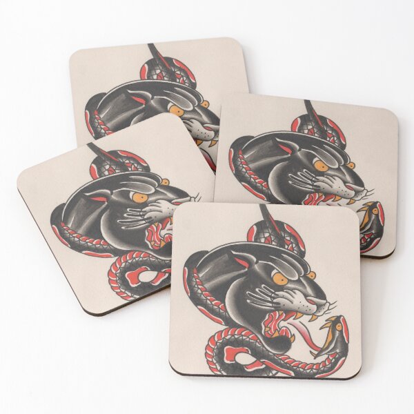Item preview, Panther & Snake designed and sold by Wally Tattoo & Art.
