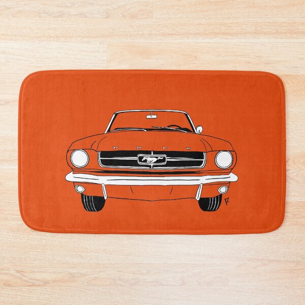 Item preview, Ford Mustang Orange Background designed and sold by Cardrawing-Art.