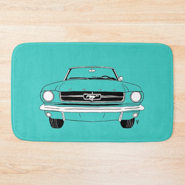 Item preview, Ford Mustang Cyan Background designed and sold by Cardrawing-Art.