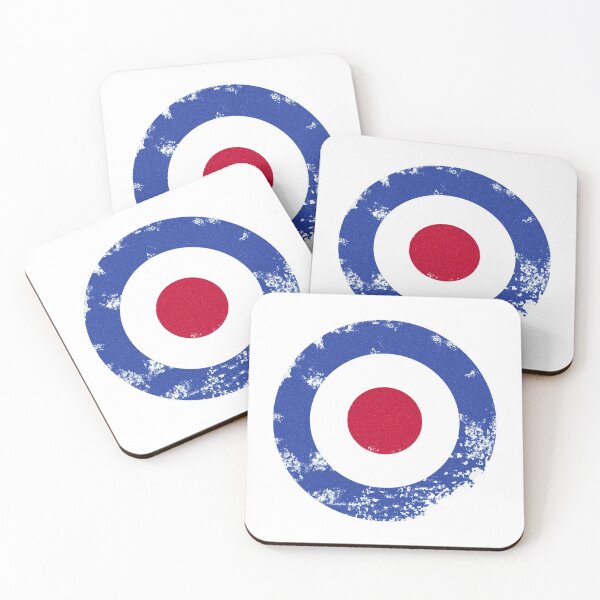 Vintage Mod Target Coasters (Set of 4)
