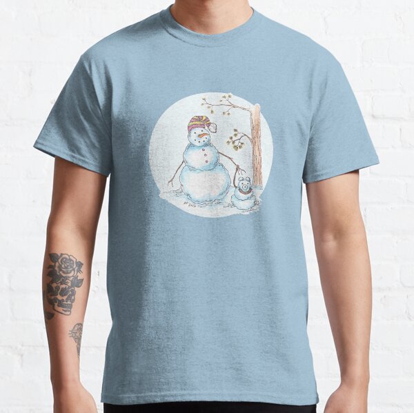 The snowman dogwalker Classic T-Shirt