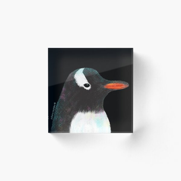 Gentoo Penguin Acrylic Block