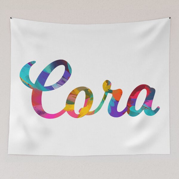 Item preview, Cora abstract painting girl's name designed and sold by ComicKitsch.