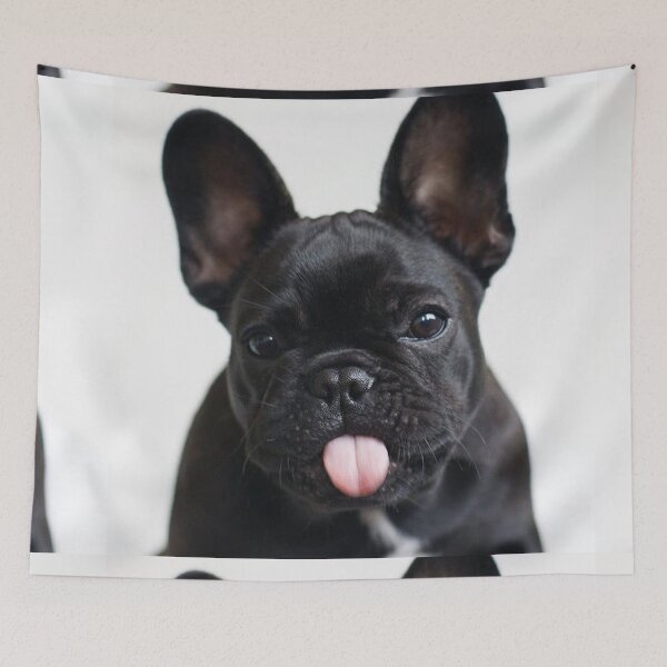 Item preview, French Bulldog Dog pet portrait funny tongue dogs pets cute love designed and sold by Coolstuff4you71.