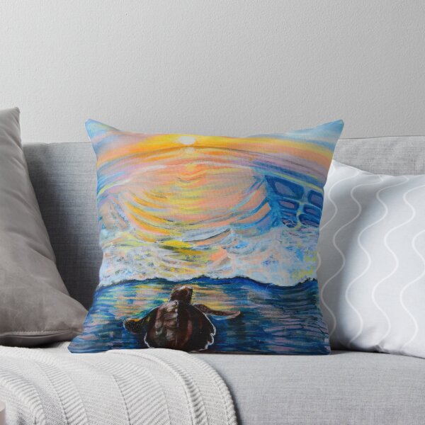 Coming Out of Hiding Throw Pillow