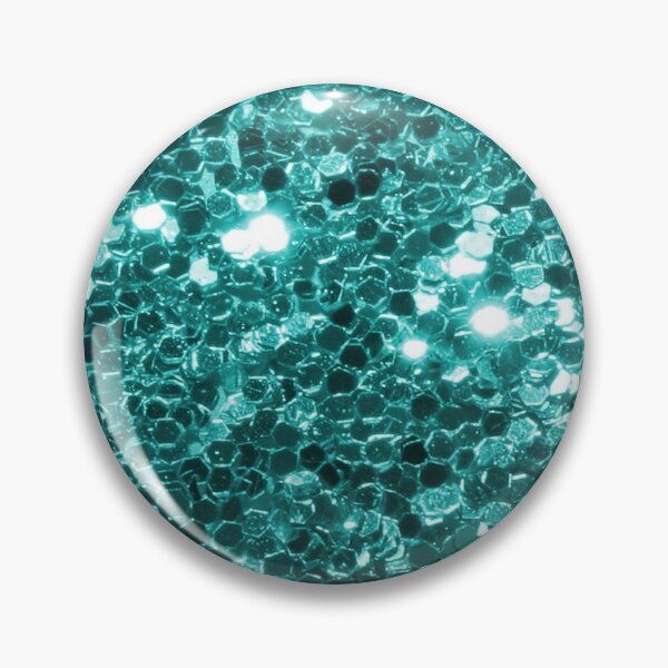 Item preview, Turquoise Blue Glitter Look Chunky Sequin designed and sold by ColorFlowArt.