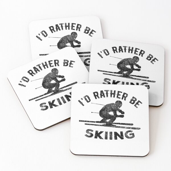 Item preview, I'd Rather Be Skiing | ski skiing winter mountains snow skier sport designed and sold by Noahlaz.