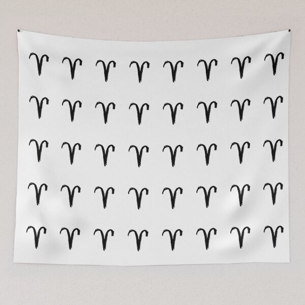 Item preview, Zodiac Aries Symbol for Aries Season designed and sold by badlydrawnbabe.