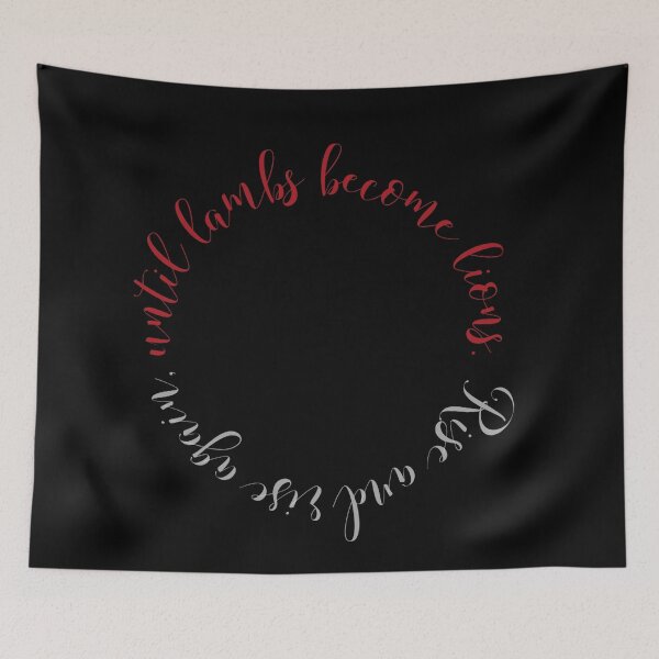 Item preview, Until lambs become lions- Robin Hood Quote designed and sold by faztheartnoob.