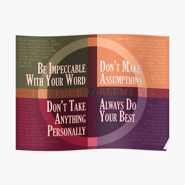 four agreements poster