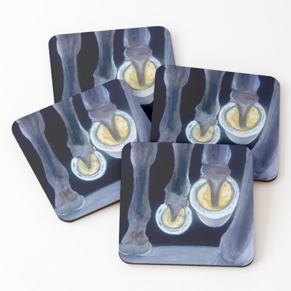 Item preview, Horse hoofs gallloping horse gouach painting designed and sold by horseaddicted.