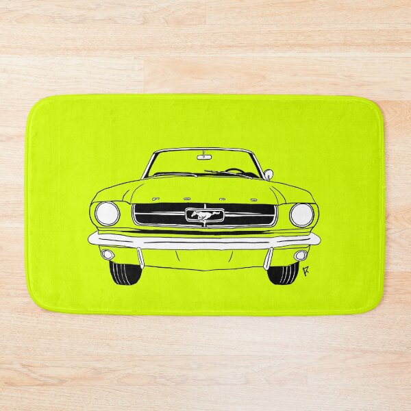 Item preview, Ford Mustang Neon Green Background designed and sold by Cardrawing-Art.