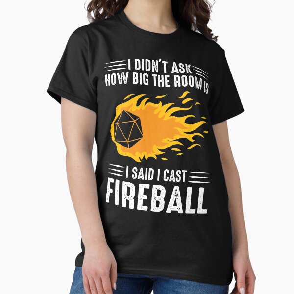 Aperçu de l'œuvre Je lance Fireball Wizard Sorcerer DM Gift TTRPG créée et vendue par Clinton Thomas.