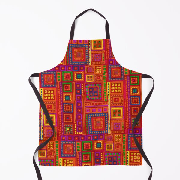 Item preview, Hot Color Squares inspired by India designed and sold by astrongwater.
