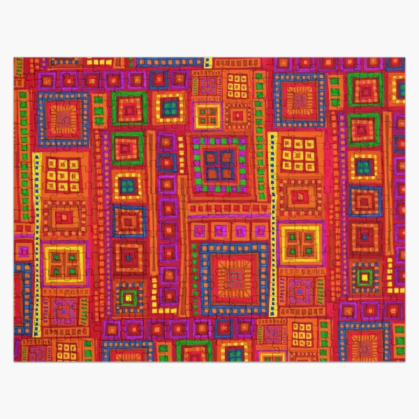 Color Squares inspired by India Jigsaw Puzzle