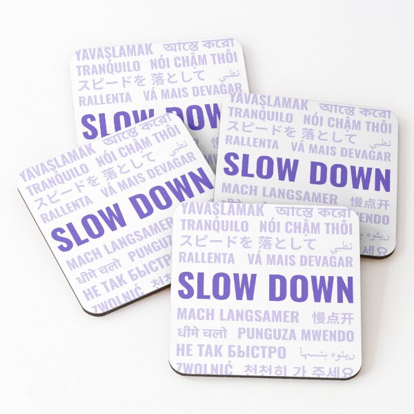 Item preview, Slow Down! - Various Languages designed and sold by Space Jelly.