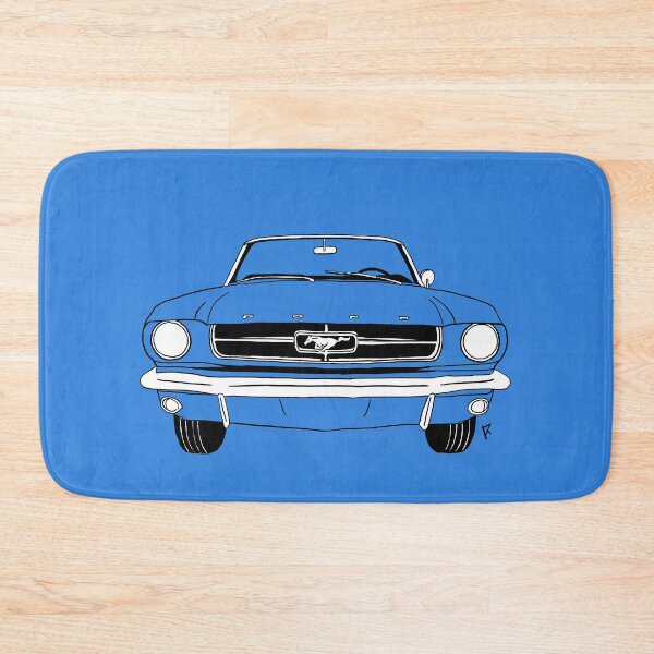 Item preview, Ford Mustang Blue Background designed and sold by Cardrawing-Art.