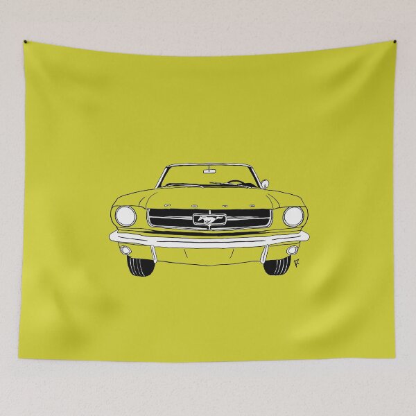Item preview, Ford Mustang Olive Background designed and sold by Cardrawing-Art.