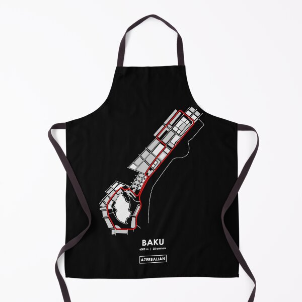Item preview, BAKU - AZERBAIJAN TRACK MAP 2.0 RED designed and sold by andreanastasio.