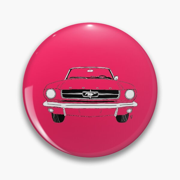 Item preview, Ford Mustang Neon Pink Background designed and sold by Cardrawing-Art.