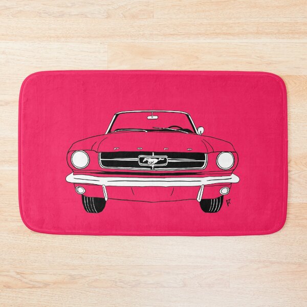 Item preview, Ford Mustang Neon Pink Background designed and sold by Cardrawing-Art.