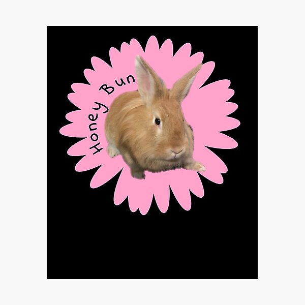 Ich liebe mein Lion Head Bunny-Honey Bun Fotodruck