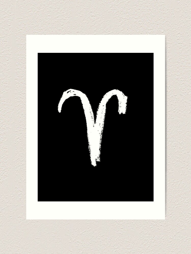 Aries Zodiac Symbol Aries Zodiac Sign Art Print