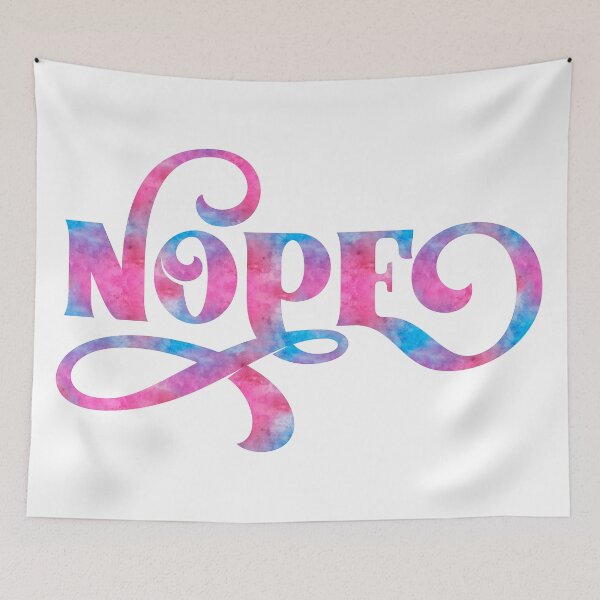 Item preview, Fancy Pants Watercolor Nope designed and sold by TheBearandBunny.