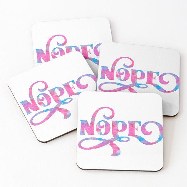 Item preview, Fancy Pants Watercolor Nope designed and sold by TheBearandBunny.