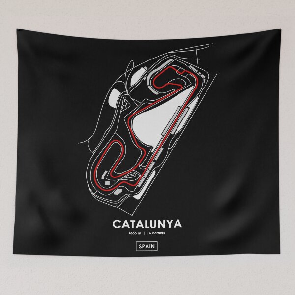 Item preview, CATALUNYA - SPAIN TRACK MAP 2.0 RED designed and sold by andreanastasio.
