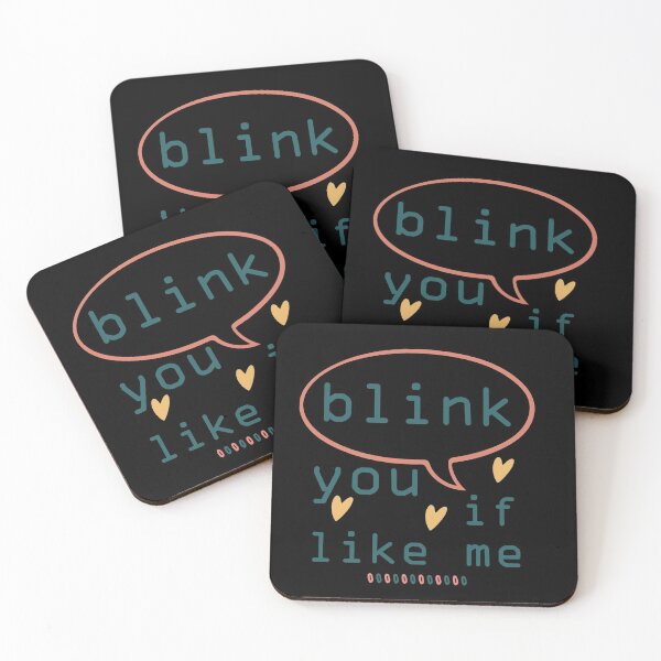Item preview, Blink If You Like Me:For Mom,For Dad,Funny,Cute designed and sold by Chaos Pixel Studio.