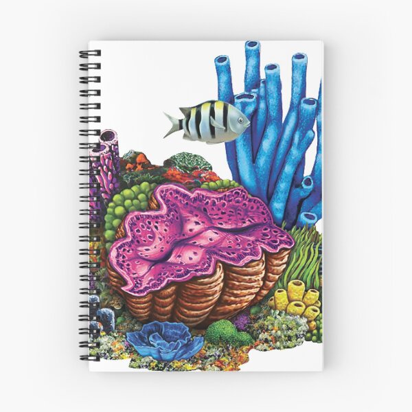 Item preview, Sargeant Major Fish and Coral Reef - Hand Drawn Art designed and sold by killies.
