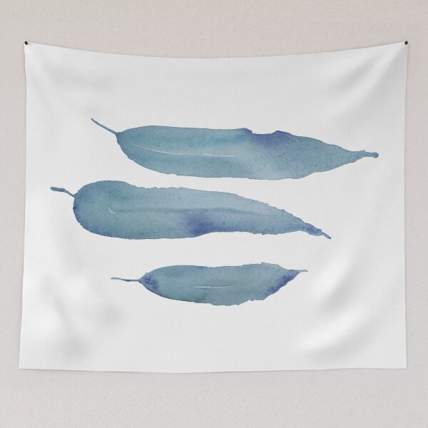 Item preview, Blue Gum Leaf  Watercolour designed and sold by Jenie Yolland.
