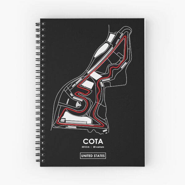Artikelvorschau, COTA - USA TRACK MAP 2.0 ROT entworfen und verkauft von andreanastasio.