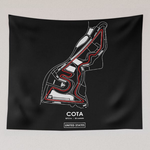Item preview, COTA - USA TRACK MAP 2.0 RED designed and sold by andreanastasio.