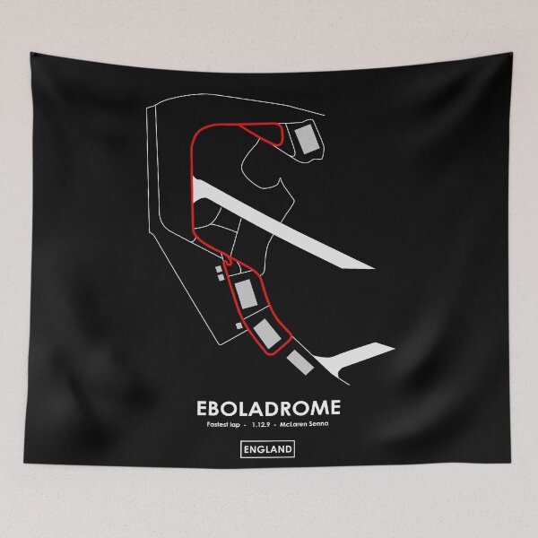 Item preview, EBOLADROME - ENGLAND TRACK MAP 2.0 RED designed and sold by andreanastasio.