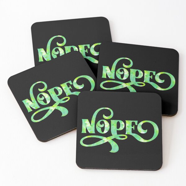 Item preview, Fancy Pants Green Watercolor Nope designed and sold by TheBearandBunny.