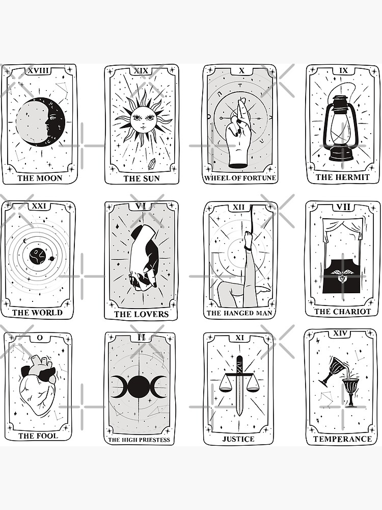 the-sun-and-moon-tarot-pack-poster-by-highon444-redbubble