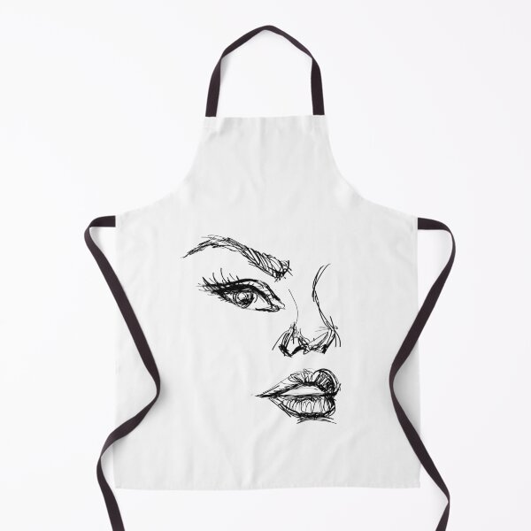 Item preview, Pen and ink woman face designed and sold by NicoleLeeArt.